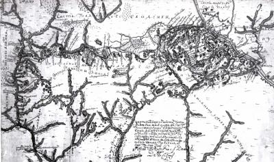 Копія карти Задніпрських місць 1745…