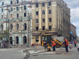 Работа коммунальщиков Харькова