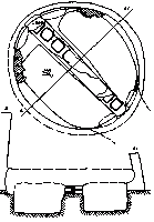 План та розріз печі з шурфу № 1