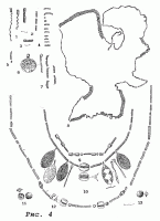 Золотые пронизи, медальоны и бусы