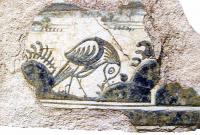 Кахля пояскова з білою поливою і синім…