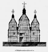 Разрез Успенской церкви в м. Ярышеве