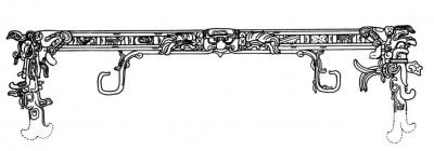 Іл. 52: Символічне зображення небозводу. Палац Паленке, “Корпус Е”.… Іл. 52: Символічне зображення…