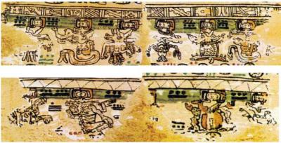 Іл. 53: “Зодіак майя” на стор. 23 – 24Паризького рукопису. Іл. 53: “Зодіак майя” на стор. 23 –…