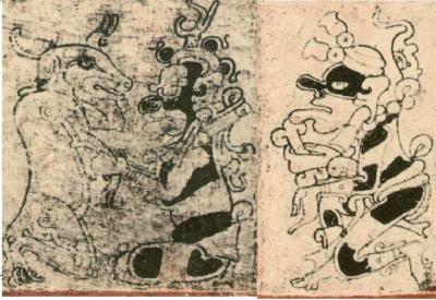 Іл. 102: Ліворуч – Вук Сіп з оленихою, праворуч – Ік’ Чувах. Дрезденський… Іл. 102: Ліворуч – Вук Сіп з оленихою,…