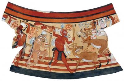 Іл. 103: Розписна ваза з печери Актун Балам. Іл. 103: Розписна ваза з печери Актун…