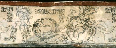 Іл. 107: Народження К’авііля.Justin Kerr. MayaVase Database 5164. Іл. 107: Народження К’авііля.Justin…