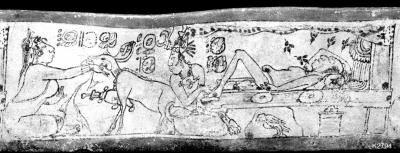 Іл. 115: Ху’ун Ішіім зваблює дружину Вук Шіба.Justin Kerr. MayaVase Database… Іл. 115: Ху’ун Ішіім зваблює дружину…