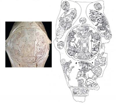 Іл. 198: Різьблений череп пекарі з Копана.Пібоді Музей археології та… Іл. 198: Різьблений череп пекарі з…