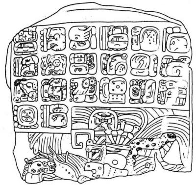 Іл. 200: Напис на стелі 2 з Арройо-де-П’єдра. Промальовка Стівена Хаустона. Іл. 200: Напис на стелі 2 з…