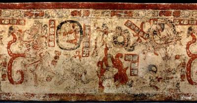 Іл. 217a: Танець духів-супутників.Justin Kerr. MayaVase Database 1256 Іл. 217a: Танець…