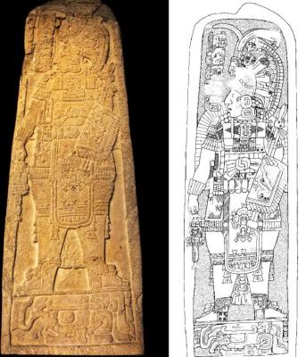 Іл. 290: К’а’к’ Тілів Чан Чаак. Стела…