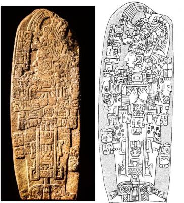 Іл. 297: К’а’к’ Укалав Чан Чаак. Стела…