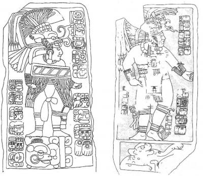 Іл. 301: Ах Тоб Ахав. Ліворуч: стела 7…