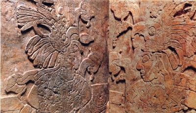 Іл. 309: Сак К’ук’ (ліворуч) та К’ан…