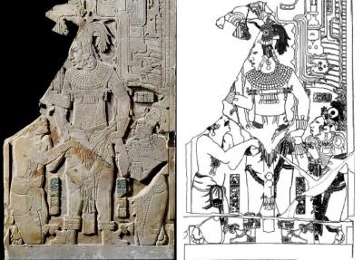 Іл. 341: Аку’уль Монааб ІІІ в оточенні…