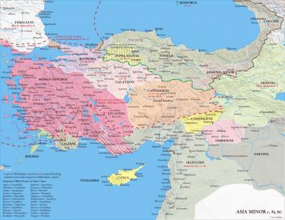 Ілл. 8. Мала Азія між 121 та 85 рр. до н. е.(за Йаном Младьовим). Ілл. 8. Мала Азія між 121 та 85 рр. до…