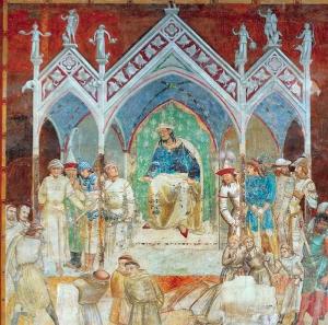 Ханський суд. Фрагмент фрески Амброджо…