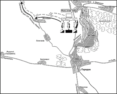 Схема 5. Загальний наступ московських…