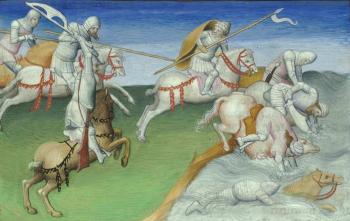 Битва на Тереке. Миниатюра из рукописи…