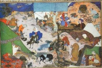 Кочевье. Миниатюра из иранской…