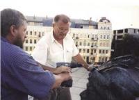 В. Жернов и С. Соколов монтируют…