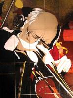 Л.Мешкова. Портрет М. Ростроповича