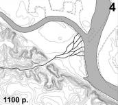 Рис. 2.3.2.7. Гіпотетична еволюція Почайнинського рукава та гирла Глибочиці на… Рис. 2.3.2.7. Гіпотетична еволюція…