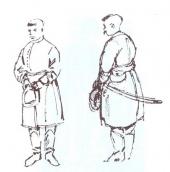 Рис. 2.4.2.2.1.2. Козаки. Промальовка з малюнків виконаних під час Київського… Рис. 2.4.2.2.1.2. Козаки. Промальовка…