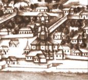 Рис. 2.4.2.3.1.9. Церква Різдва на панорамі Подолу М. Ражена (1786 р.) Рис. 2.4.2.3.1.9. Церква Різдва на…