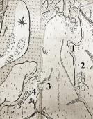 Рис. 2.4.3.86. Зображення озера Тельбін (1), с. Позняки (2),оз. Піщане (3) та… Рис. 2.4.3.86. Зображення озера…