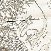 Рис. 2.5.4.21. Фрагмент Рибальського півострова на мапі Києва 1871-73 рр.:… Рис. 2.5.4.21. Фрагмент Рибальського…