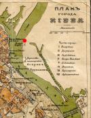 Рис. 2.5.6.70. Яхт клуб на мапі Києва 1880-х рр. Рис. 2.5.6.70. Яхт клуб на мапі Києва…