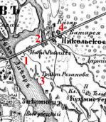 Рис. 2.5.7.21. Сучасний острів Венеційський на мапі Київської та Чернігівської… Рис. 2.5.7.21. Сучасний острів…