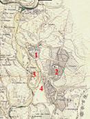 Рис. 2.5.8.10. Села Троєщина та Вигурівщина на мапі 1914 р.: 1 – Стара… Рис. 2.5.8.10. Села Троєщина та…