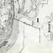 Рис. 2.5.8.33. Микільська Слобідка на мапі 1855 р. (1). Село показано умовно в… Рис. 2.5.8.33. Микільська Слобідка на…