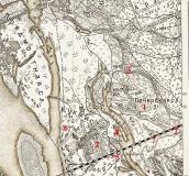 Рис. 2.5.8.52. Кухмістерська Слобідка на мапі 1896 р.: 1- Печерська Слобідка,… Рис. 2.5.8.52. Кухмістерська Слобідка…