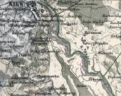 Рис. 2.5.9.52. Південна правобережна заплава на мапі Київщини 1875 р.… Рис. 2.5.9.52. Південна правобережна…