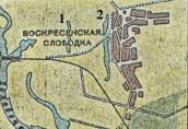 Рис. 2.7.11.7. Воскресенська Слобідка на плані 1936 р.: показано озеро-старицю… Рис. 2.7.11.7. Воскресенська Слобідка…