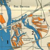 Рис. 2.7.11.37. 1 – Кухмістерська Слобідка, 2 – озеро Тельбін, 3 – хутір… Рис. 2.7.11.37. 1 – Кухмістерська…