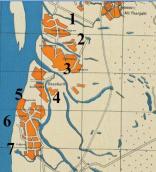 Рис. 2.7.11.44. Осокорки на німецькій мапі 1943 р. Позначено назви кутків… Рис. 2.7.11.44. Осокорки на німецькій…