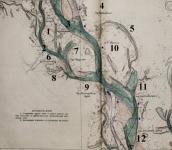 Територія заповідника «Конча-Заспа» на лоції Дніпра у Києві 1934 р.: 1 –… Територія заповідника «Конча-Заспа» на…