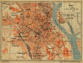 Рис. 2.7.2. План Києва 1929 р. з позначенням міських районів. Заплава Дніпра… Рис. 2.7.2. План Києва 1929 р. з…