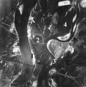 Рис. 2.7.7.11. Південна частина острова Муромець (1), переправа через Муромець… Рис. 2.7.7.11. Південна частина…