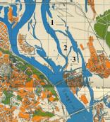 Рис. 2.7.8.11. 1 – Сучасне урочище Горбачиха (підписано урочище Кодачок), 2 –… Рис. 2.7.8.11. 1 – Сучасне урочище…