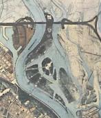 Рис. 2.7.9.12. Труханів острів на мапі Генерального плану 1936 р. Проект… Рис. 2.7.9.12. Труханів острів на мапі…