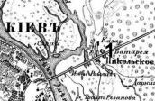 Рис. 2.5.8.1.18. Передмостне укріплення (1) на мапі Київської губернії 1915… Рис. 2.5.8.1.18. Передмостне…