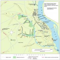 Outline map of Kyiv area 1753