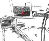 Рис. 1. 29а. Місце розташування 8 шибениць у північного схилу Лисої гори над… Рис. 1. 29а. Місце розташування 8…