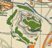 Лисогірський форт на німецькій мапі…